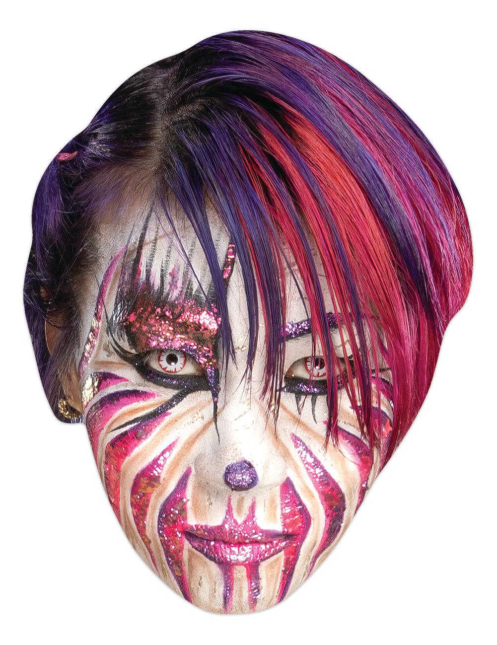SM461 Asuka Mask WWE Single Face Mask - mycardboardcutout