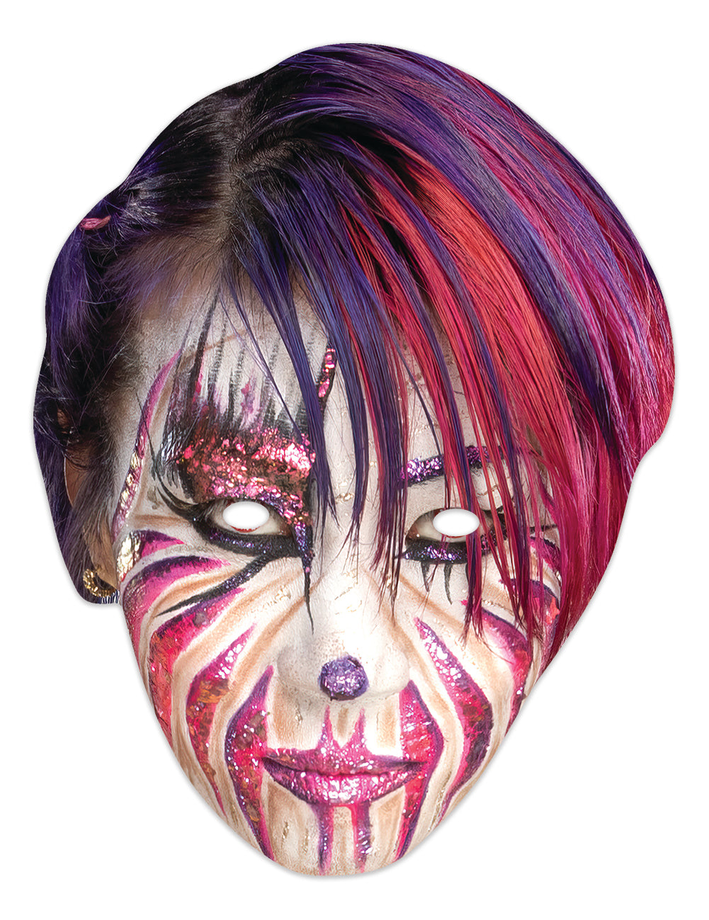 SM461 Asuka Mask WWE Single Face Mask - mycardboardcutout