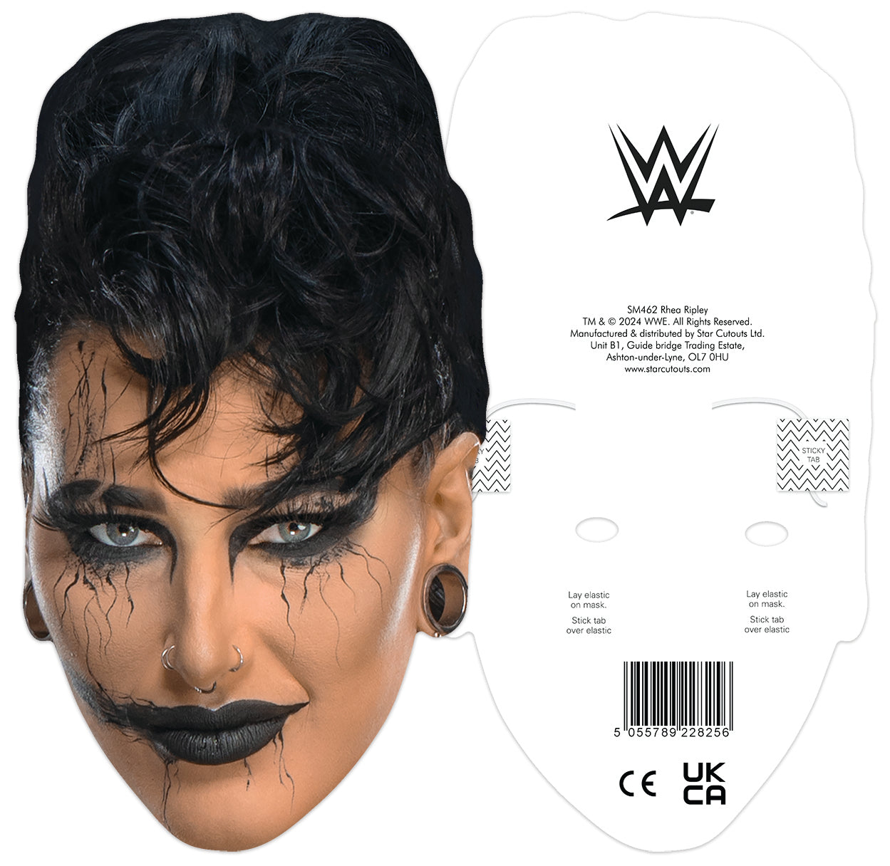 SM462 Rhea Ripley Mask WWE Single Face Mask - mycardboardcutout