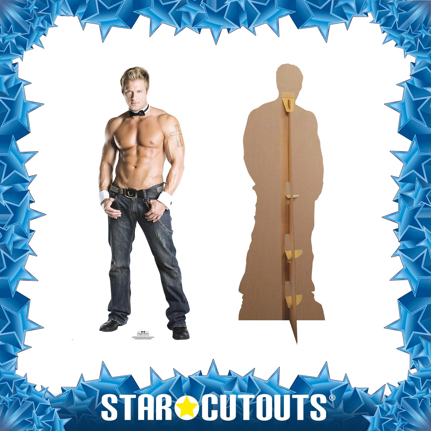 SC476 Billy Cuff n Collar Cardboard Cut Out Height 187cm - mycardboardcutout