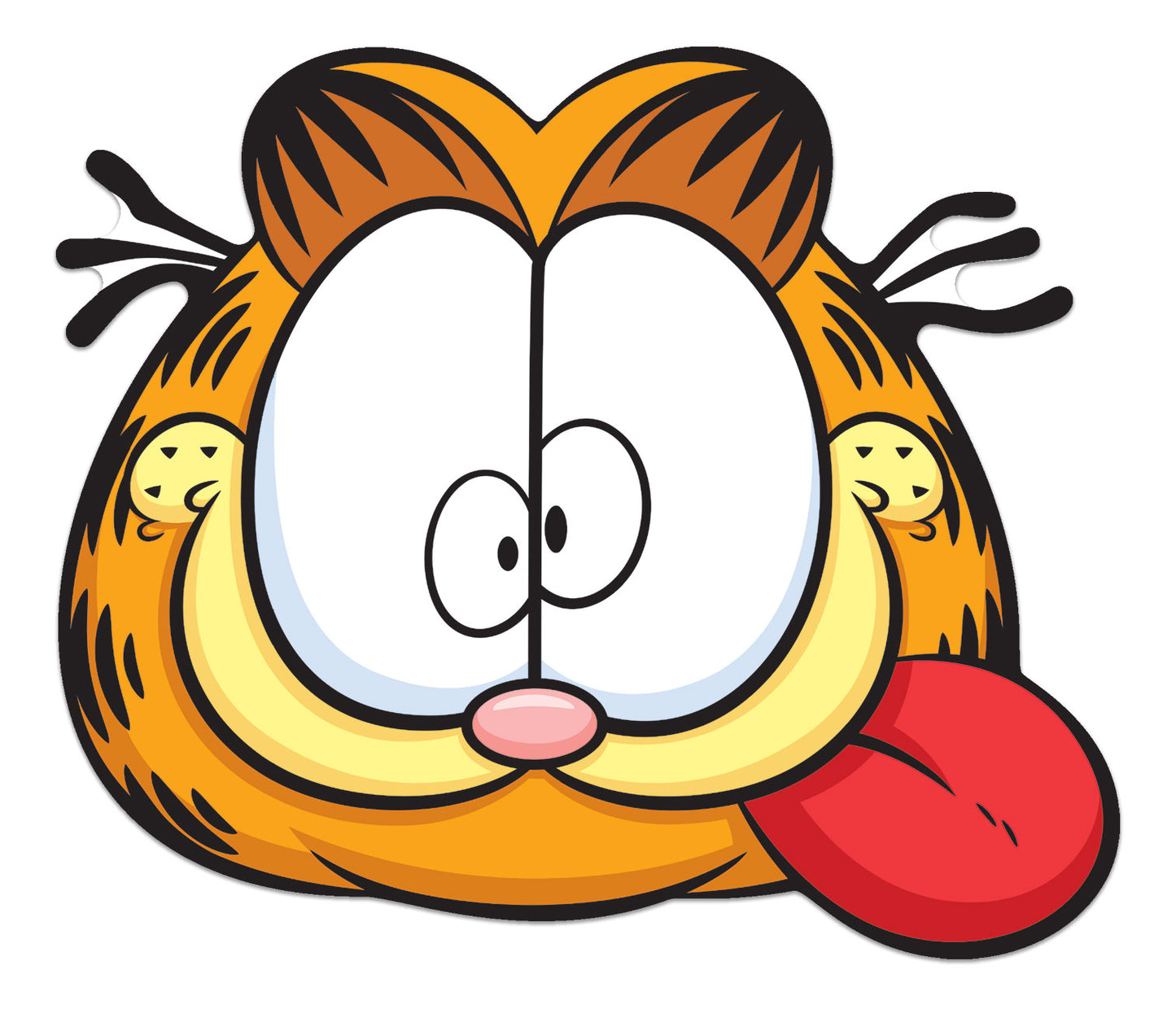 Garfield the Cat Six Pack Emotions Masks - Including Iconic Happy, Confused, Angry, Bored, Intimidating & Curious Poses
