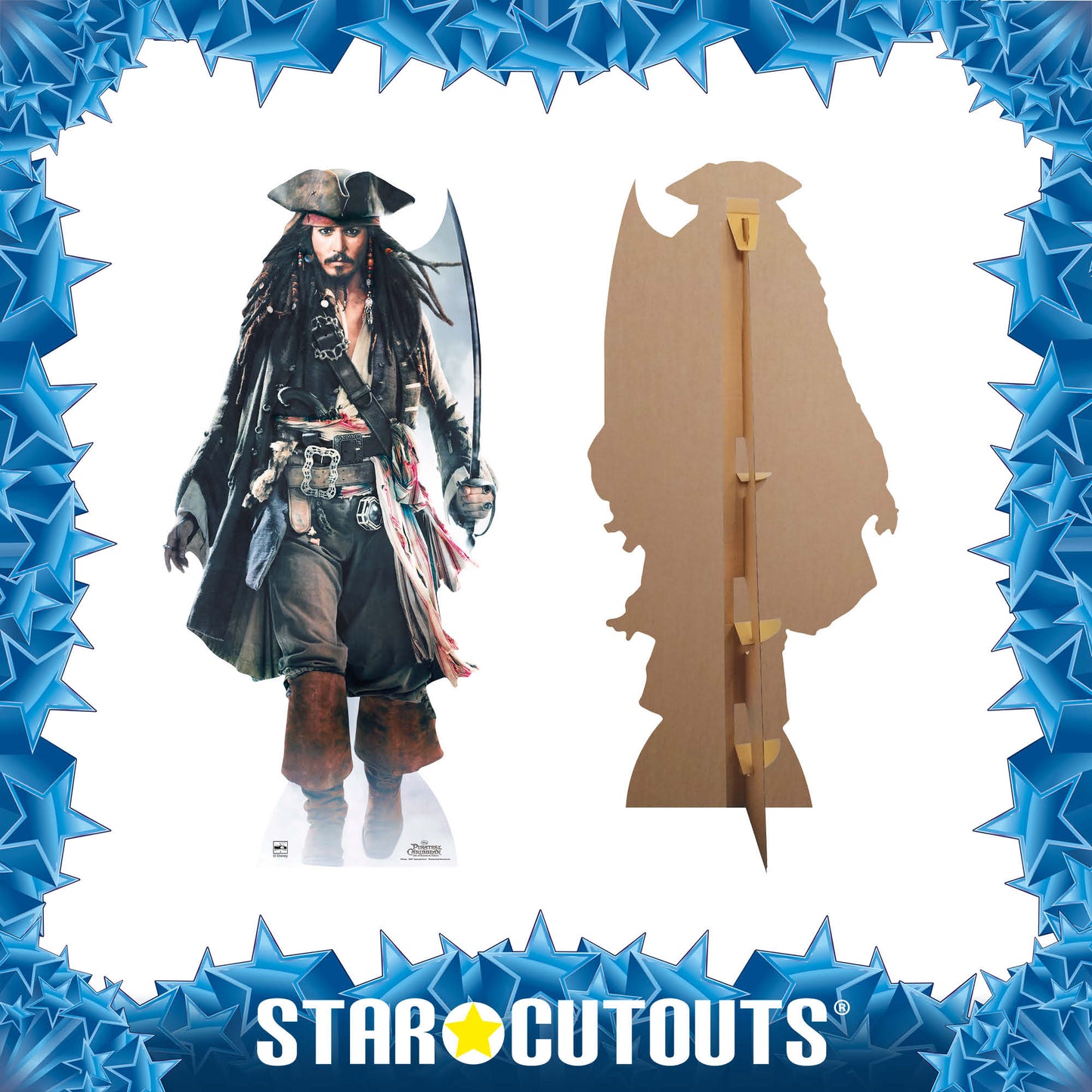 Captain Jack Sparrow (Sword) Cardboard Cutout Height 184cm