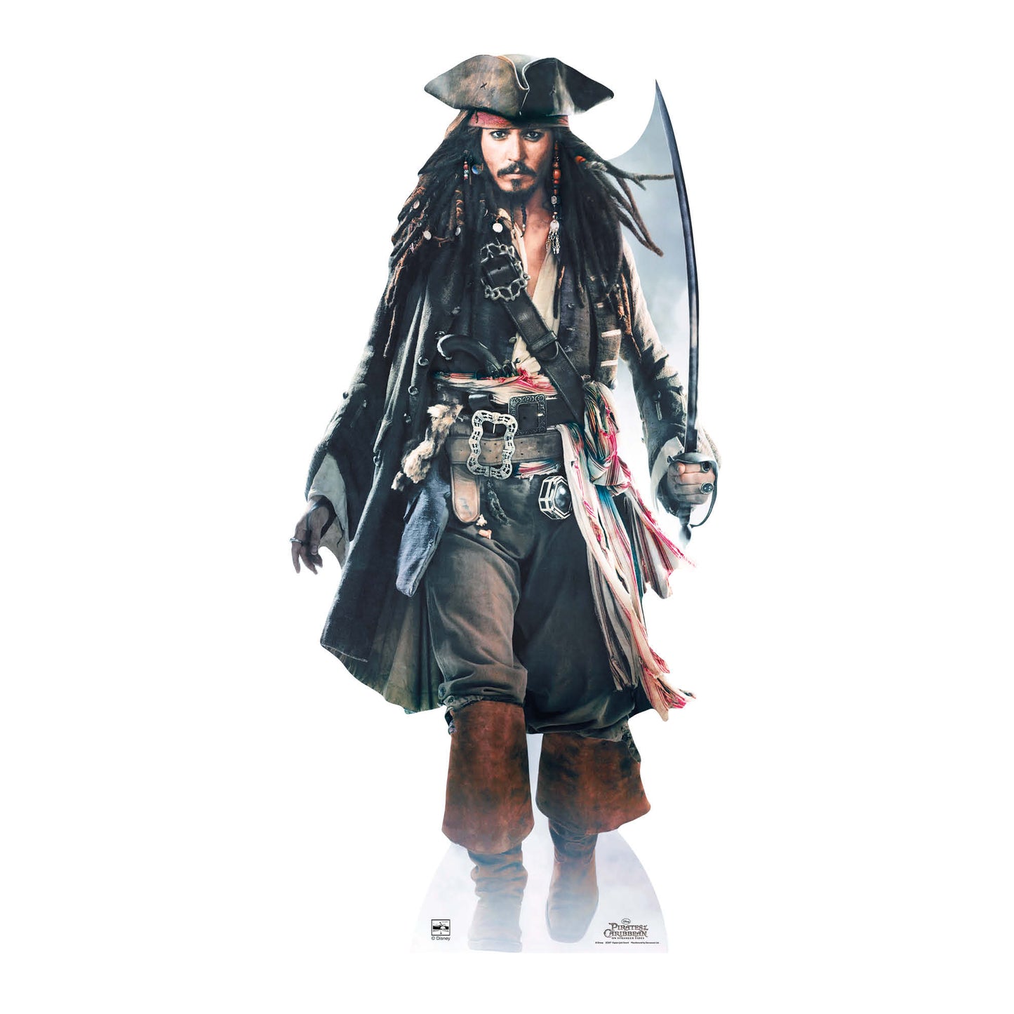Captain Jack Sparrow (Sword) Cardboard Cutout Height 184cm