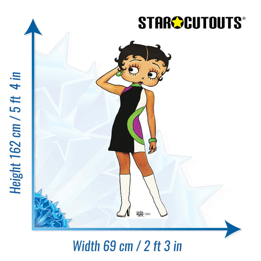 SC518 Betty Boop- Retro Cardboard Cut Out Height 162cm - mycardboardcutout