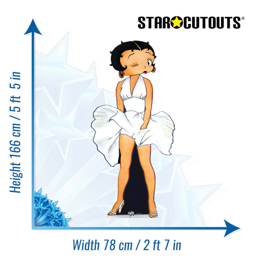 SC520 Betty Boop- 7yr Itch Cardboard Cut Out Height 166cm - mycardboardcutout