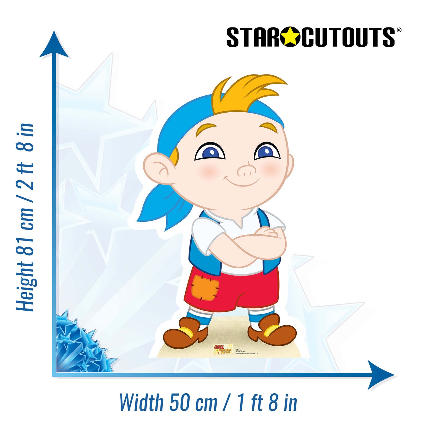 Cubby - Jake and the Neverland Pirates Star Mini Cut-out Cardboard Cut Out Height 81cm