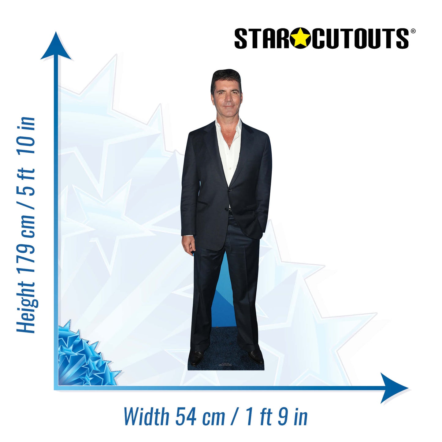 CS571 Simon Cowell Height 179cm Lifesize Cardboard Cutout