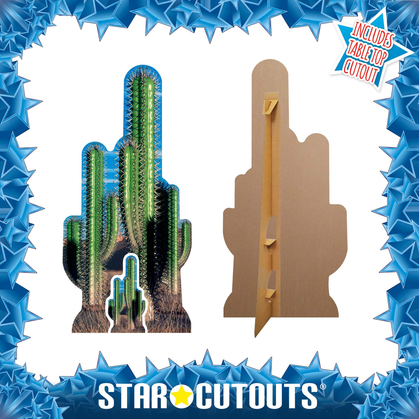 SC584 Cactus Group Cardboard Cut Out Height 152cm - mycardboardcutout