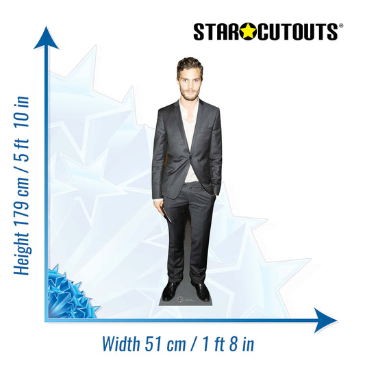 CS592 Jamie Dornan Height 179cm Lifesize Cardboard Cutout - mycardboardcutout