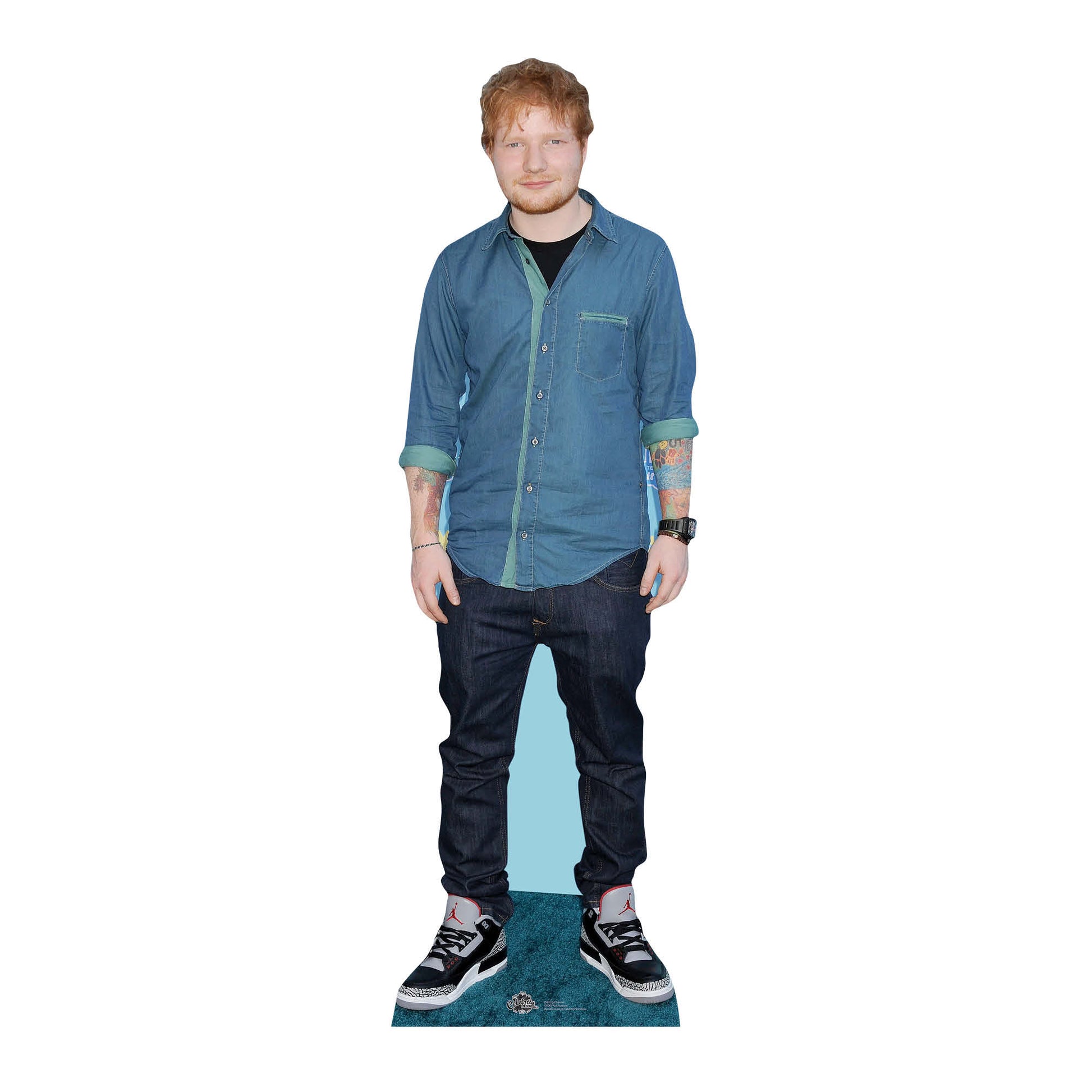 CS595 Ed Sheeran Height 171cm Lifesize Cardboard Cut Out With Mini - mycardboardcutout