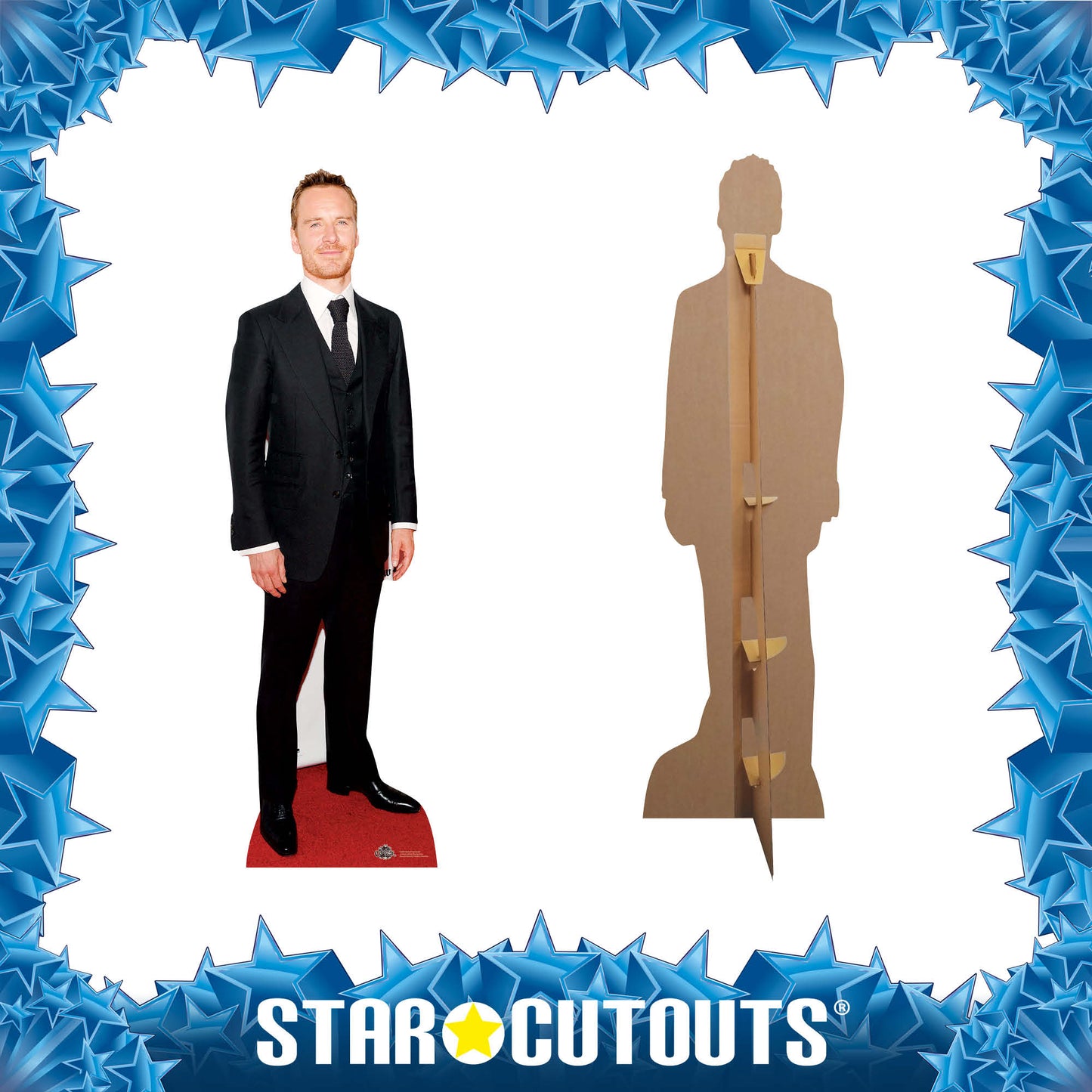 CS600 Michael Fasbender Height 183cm Lifesize Cardboard Cut Out With Mini - mycardboardcutout
