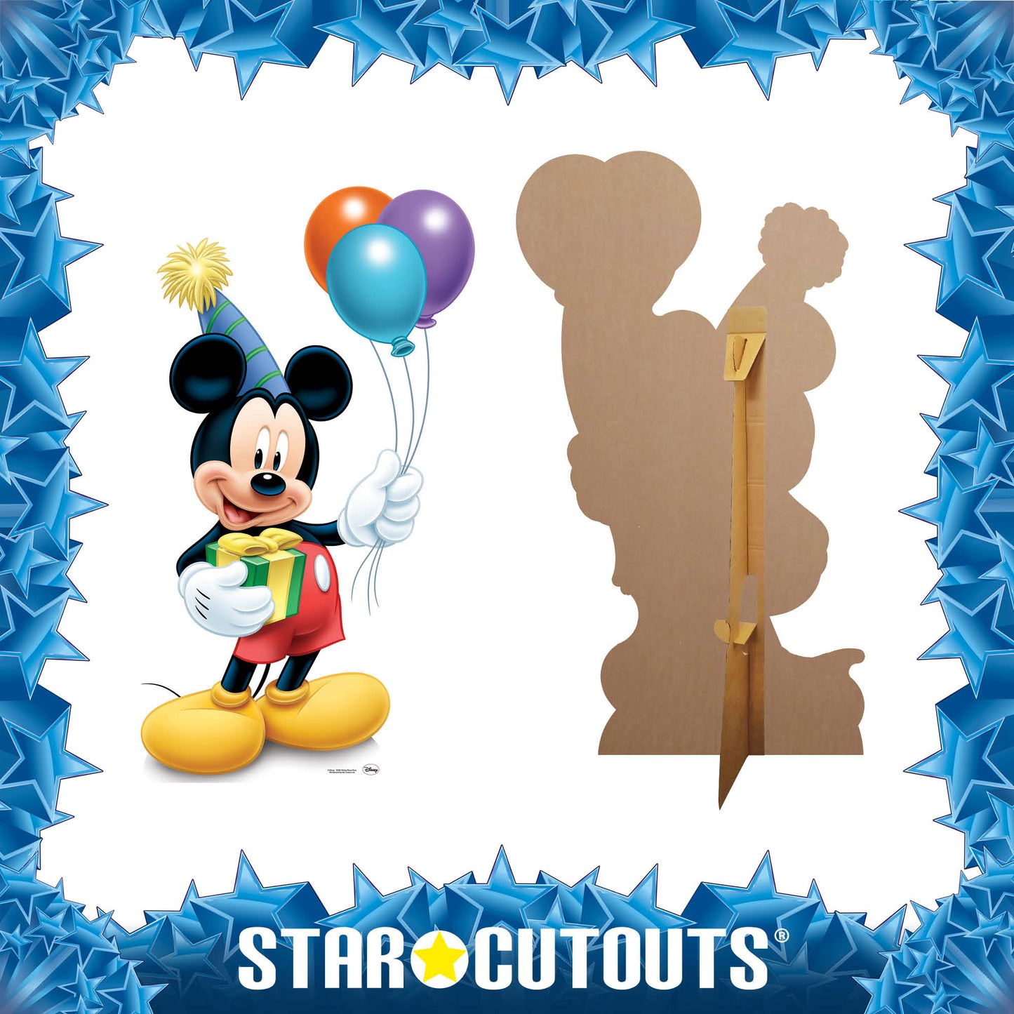Mickey Mouse Party Cardboard Cut Out Height 129cm