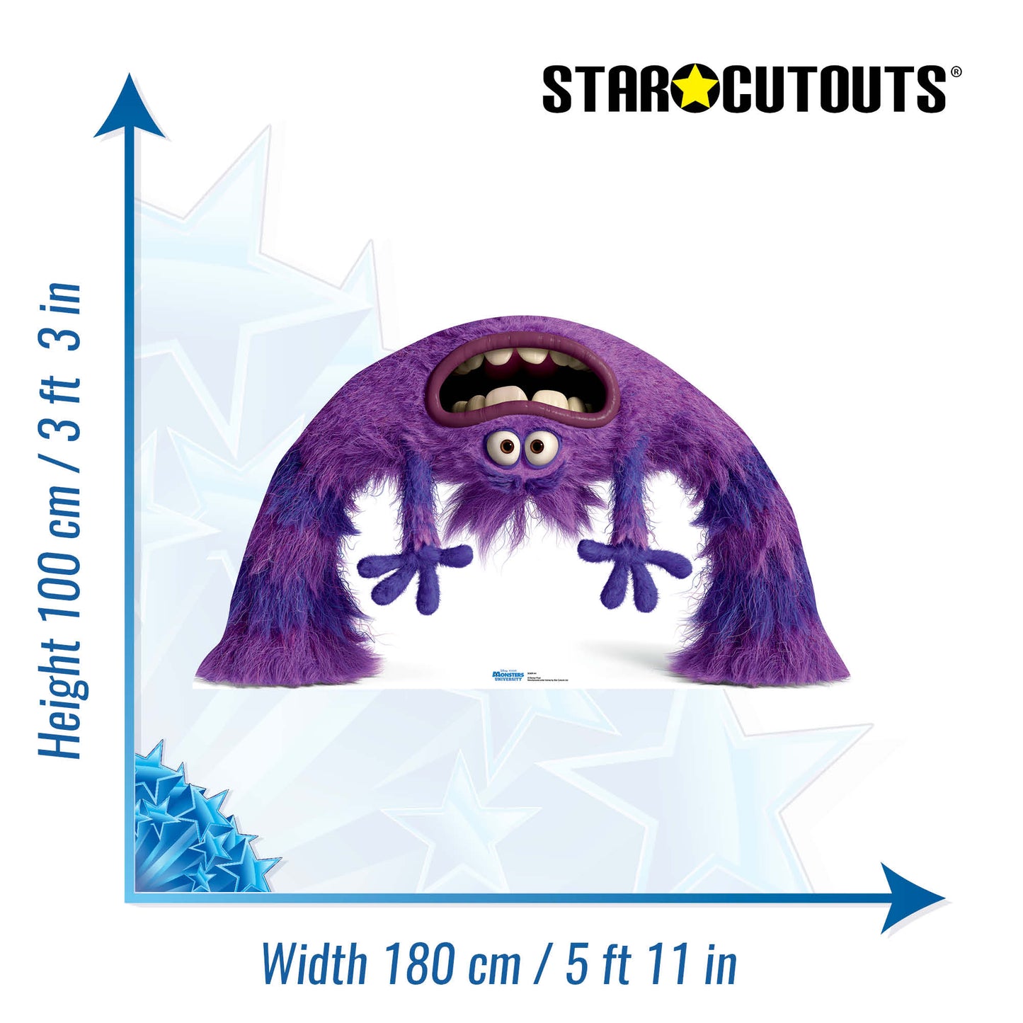 Art Monster's University Cardboard Cut Out Height 100cm