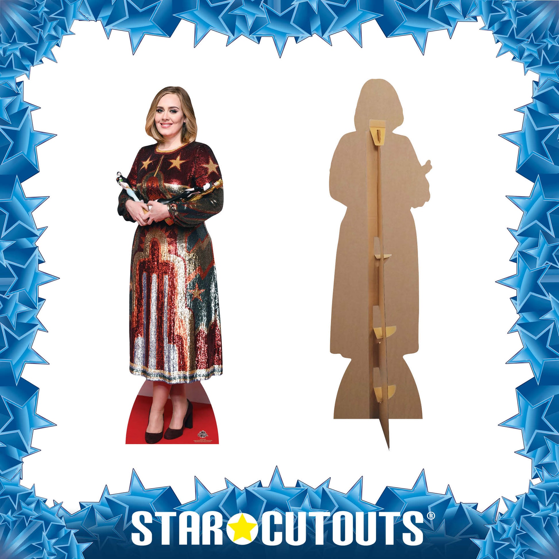 CS636 Adele Height 176cm Lifesize Cardboard Cutout - mycardboardcutout