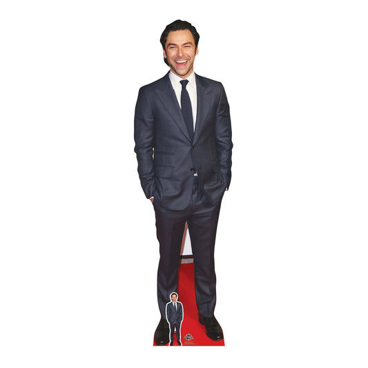 CS640 Aidan Turner Height 178cm Lifesize Cardboard Cut Out With Mini - mycardboardcutout