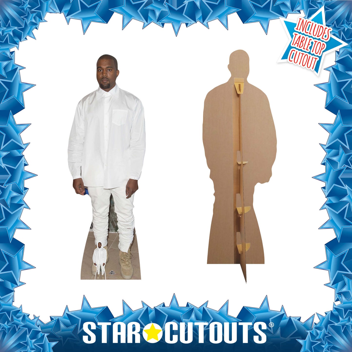 CS645 Kanye West Height 173cm Cardboard Cut Out With Mini - mycardboardcutout