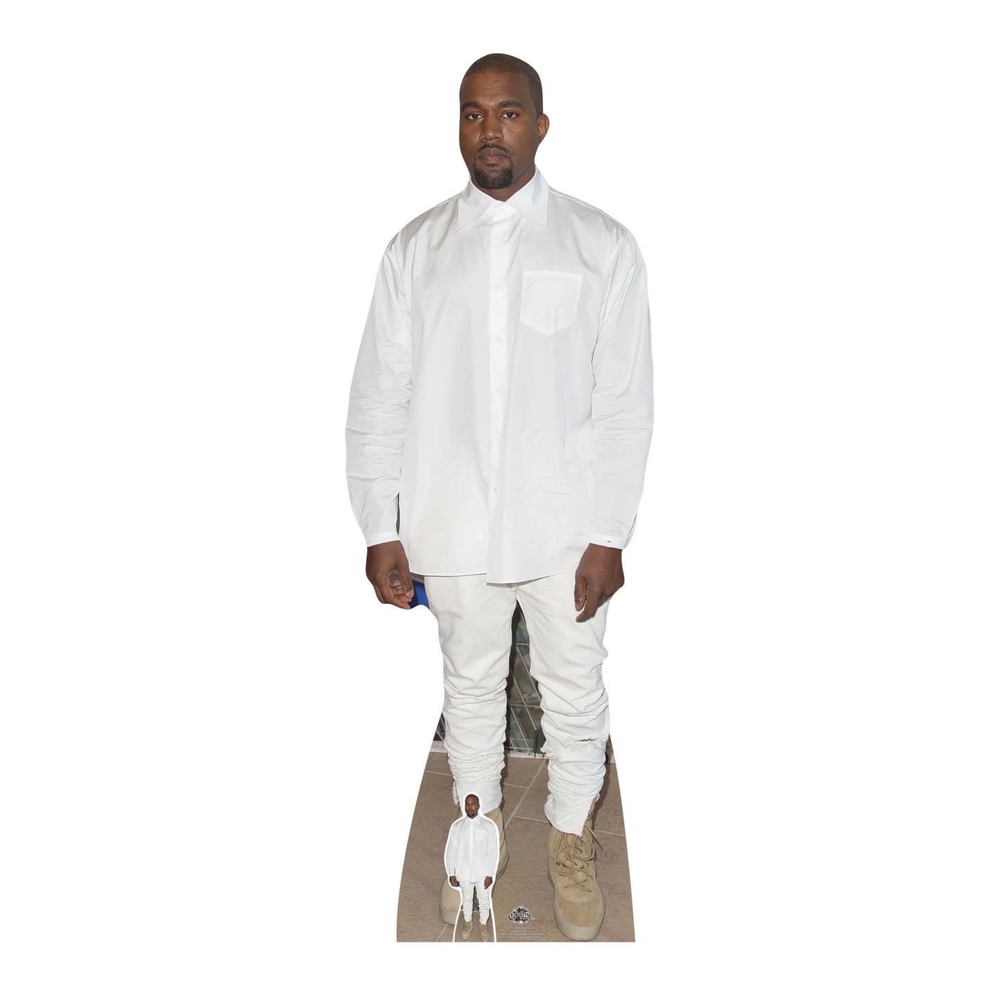 CS645 Kanye West Height 173cm Cardboard Cut Out With Mini - mycardboardcutout