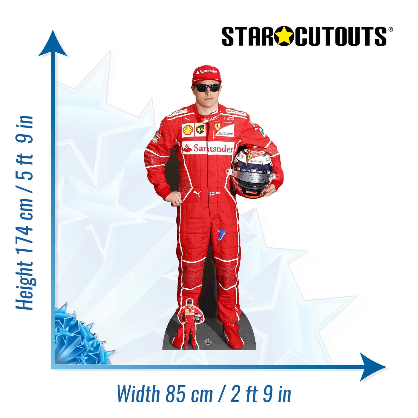 Kimi Räikkönen Cardboard Cutout