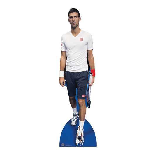 CS676 Novak Djokovic Height 186cm Lifesize Cardboard Cut Out With Mini - mycardboardcutout
