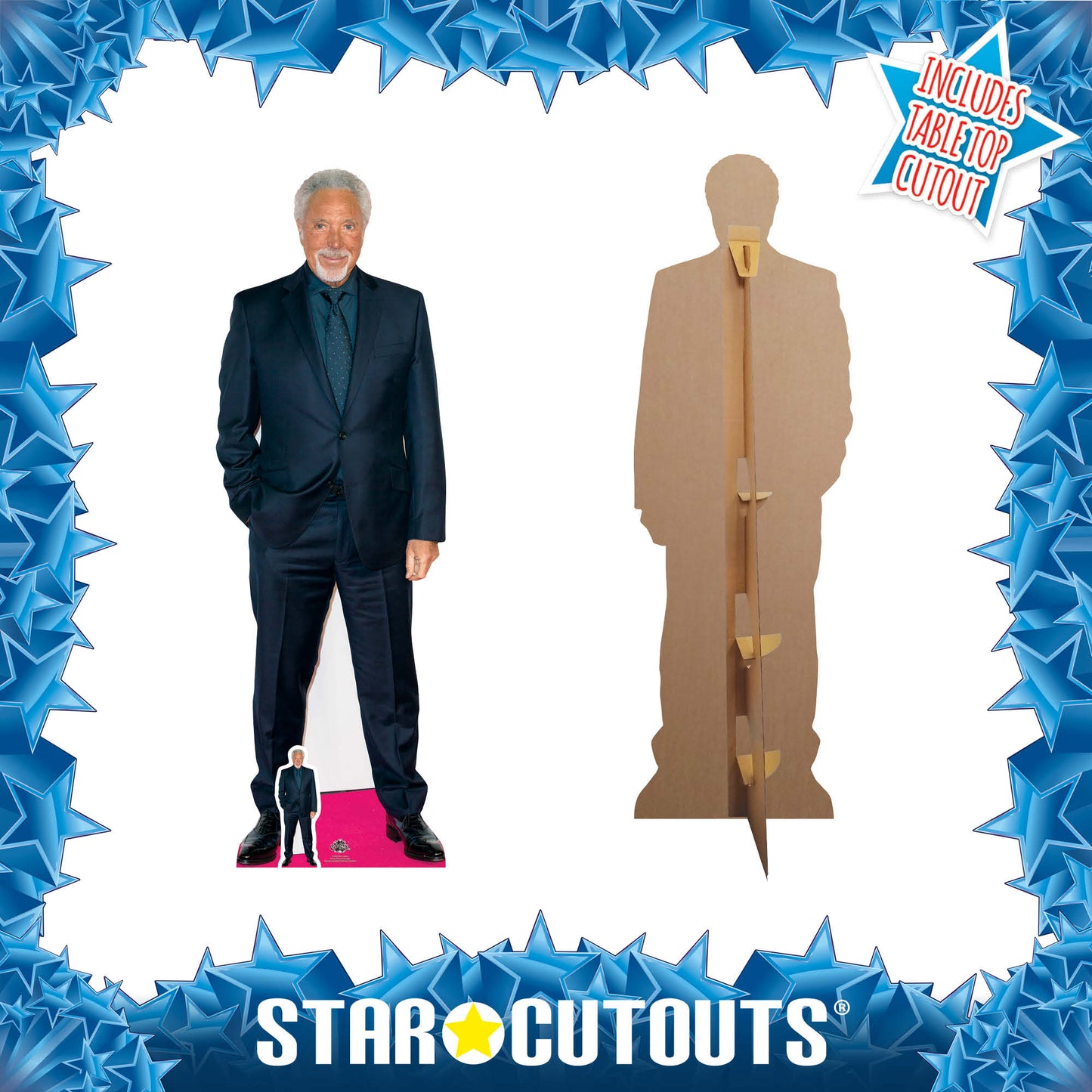 CS689 Tom Jones Red Carpet Height 177cm Lifesize Cardboard Cut Out - mycardboardcutout