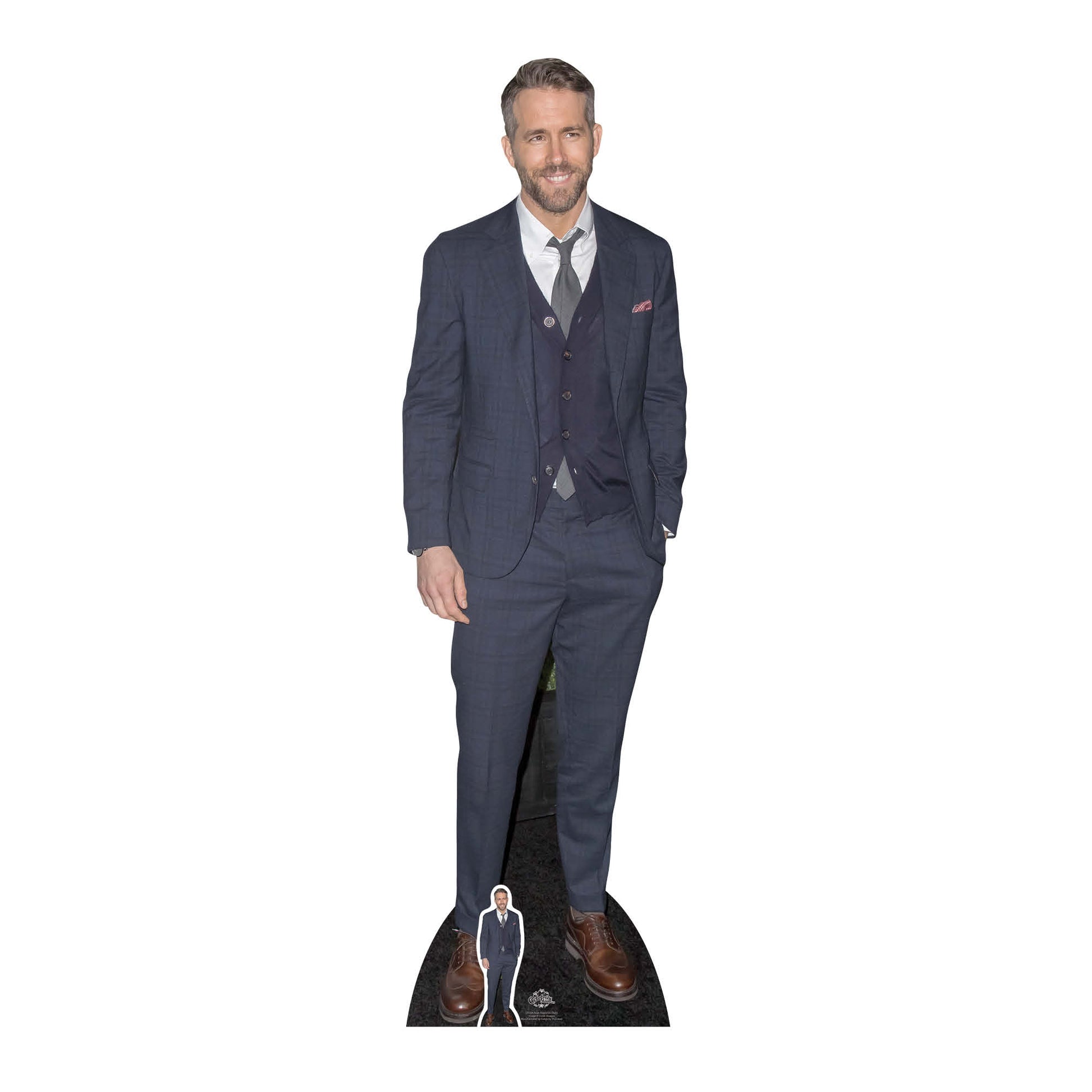 CS704 Ryan Reynolds Smart Casual Suit Height 188cm - mycardboardcutout