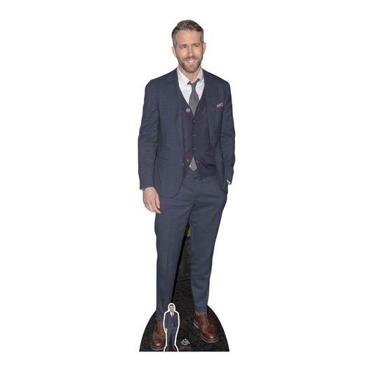 CS704 Ryan Reynolds Smart Casual Suit Height 188cm - mycardboardcutout