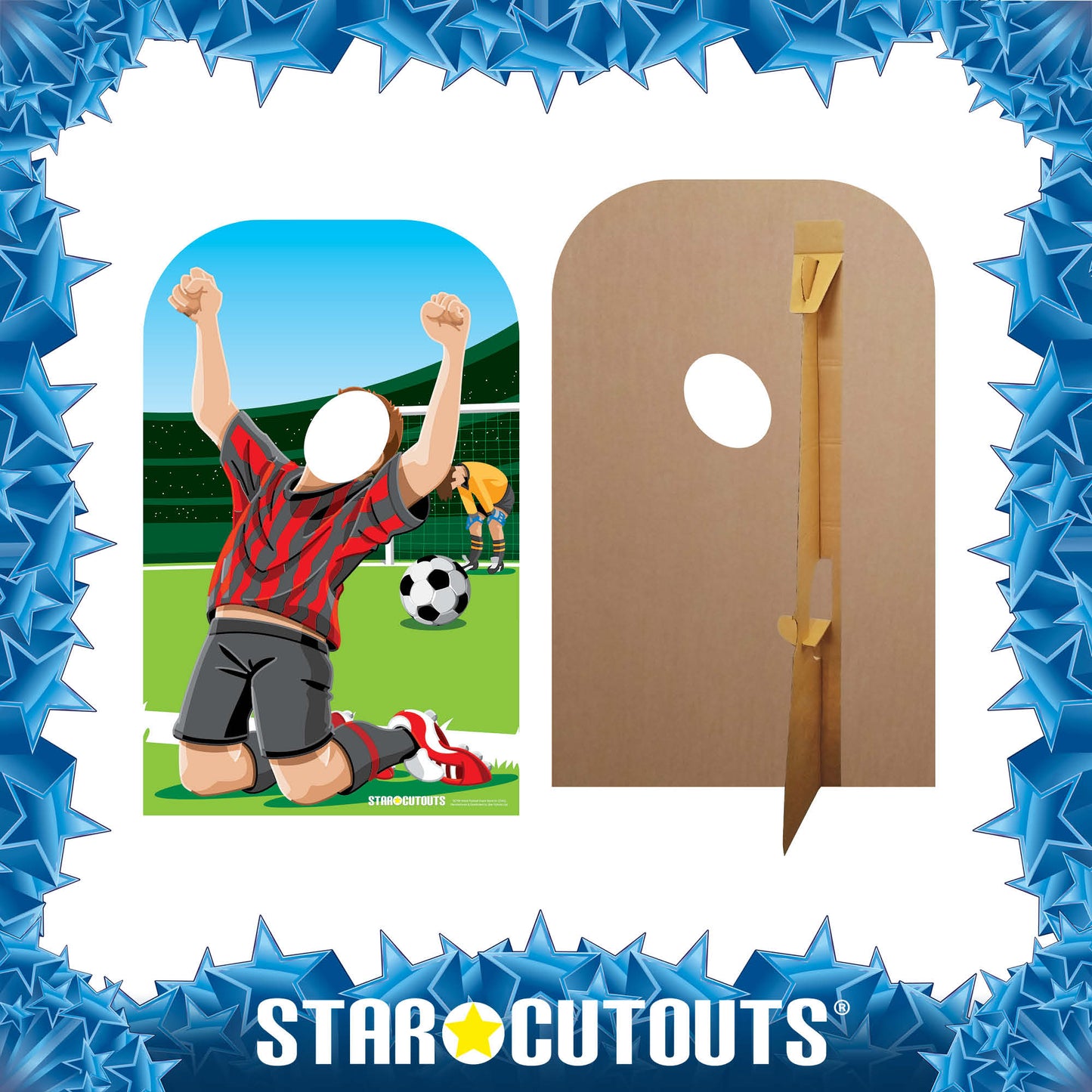 Child-sized Football Cardboard Cutout Stand In - mycardboardcutout