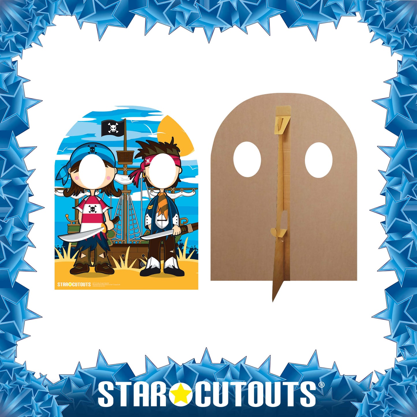 SC714 Pirate Stand In (child-sized) Cardboard Cut Out Height 120cm