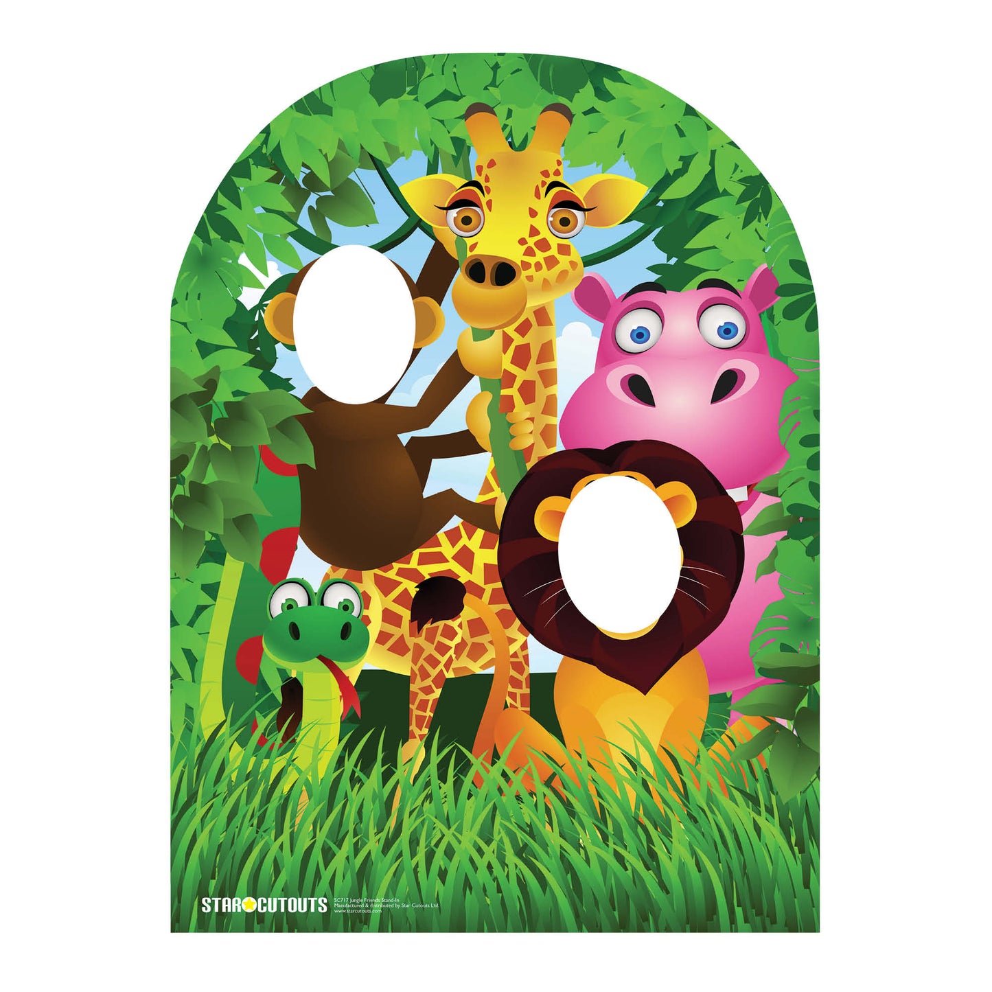 SC717 Jungle stand in (child) Cardboard Cut Out Height 120cm - mycardboardcutout