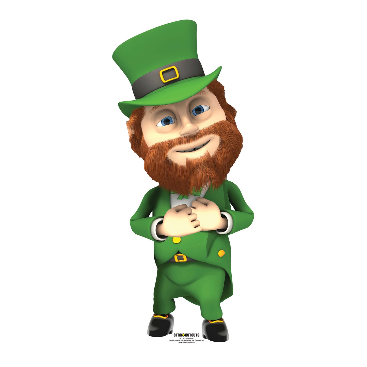 SC720 Leprechaun Cardboard Cutout Height 139cm - mycardboardcutout