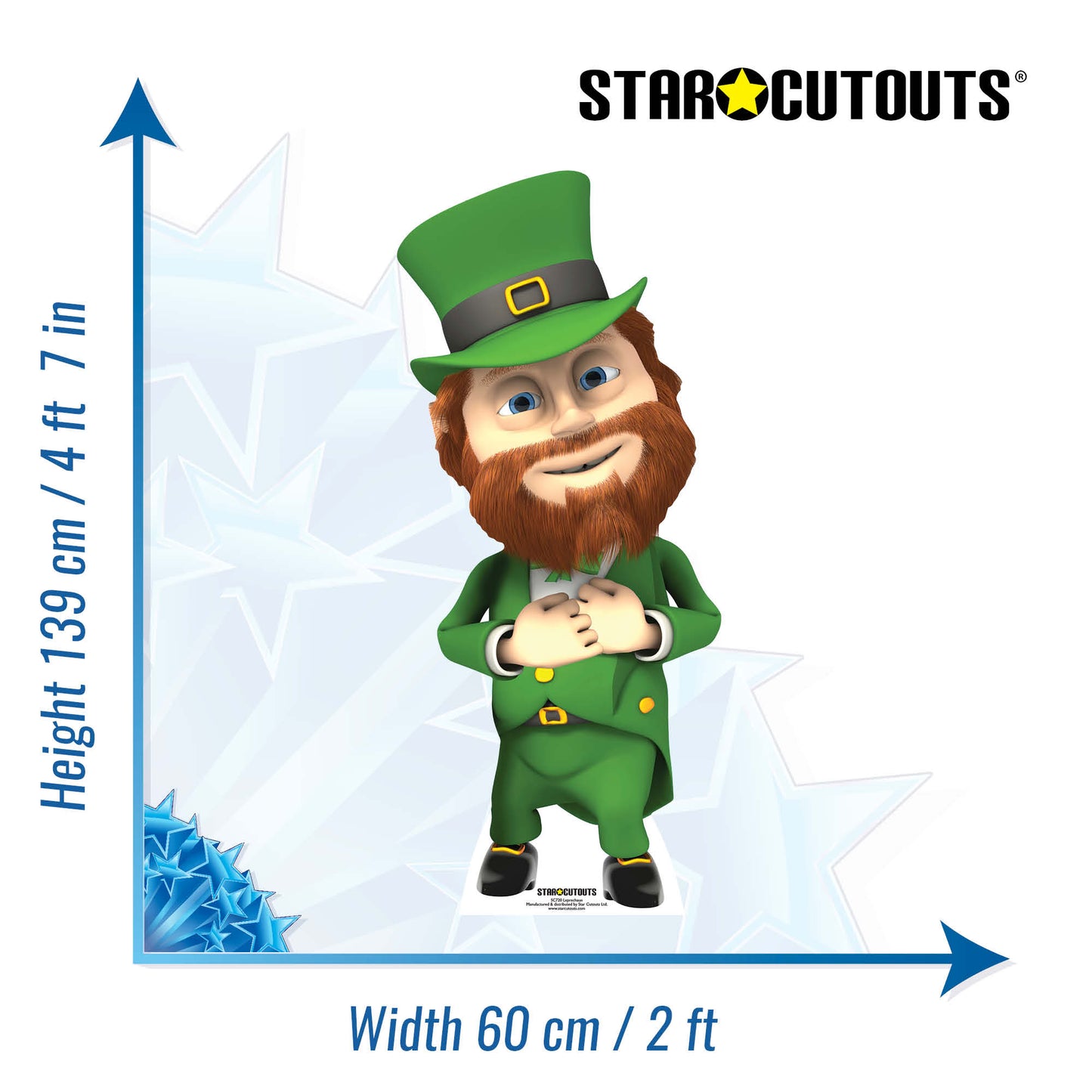 SC720 Leprechaun Cardboard Cutout Height 139cm - mycardboardcutout