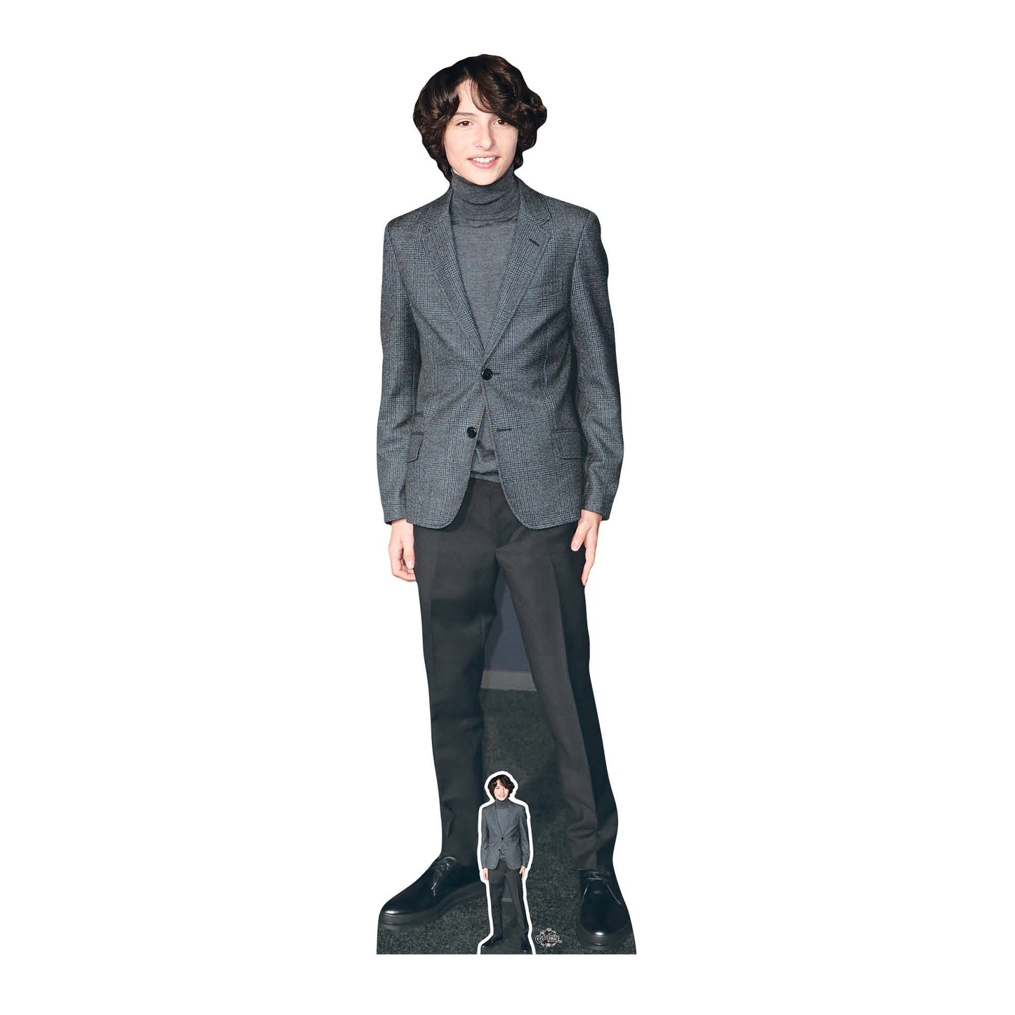 CS738 Finn Wolfhard Height 173cm Lifesize Cardboard Cut Out With Mini - mycardboardcutout
