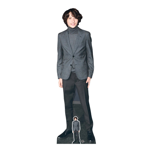 CS738 Finn Wolfhard Height 173cm Lifesize Cardboard Cut Out With Mini - mycardboardcutout