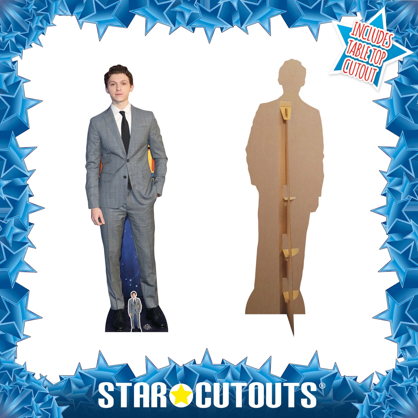 Tom Holland aka Spiderman Height 174cm Lifesize Cardboard Cut Out With Mini - mycardboardcutout