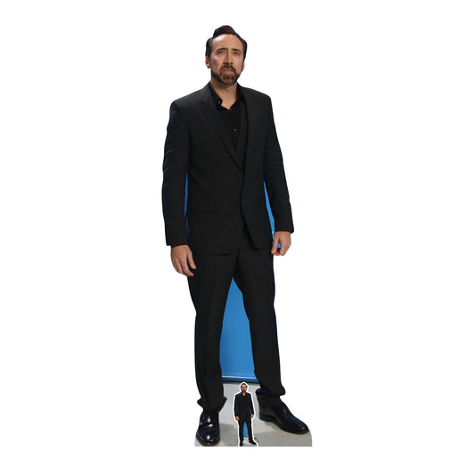 CS757 Nicolas Cage Height 186cm Lifesize Cardboard Cut Out With Mini - mycardboardcutout