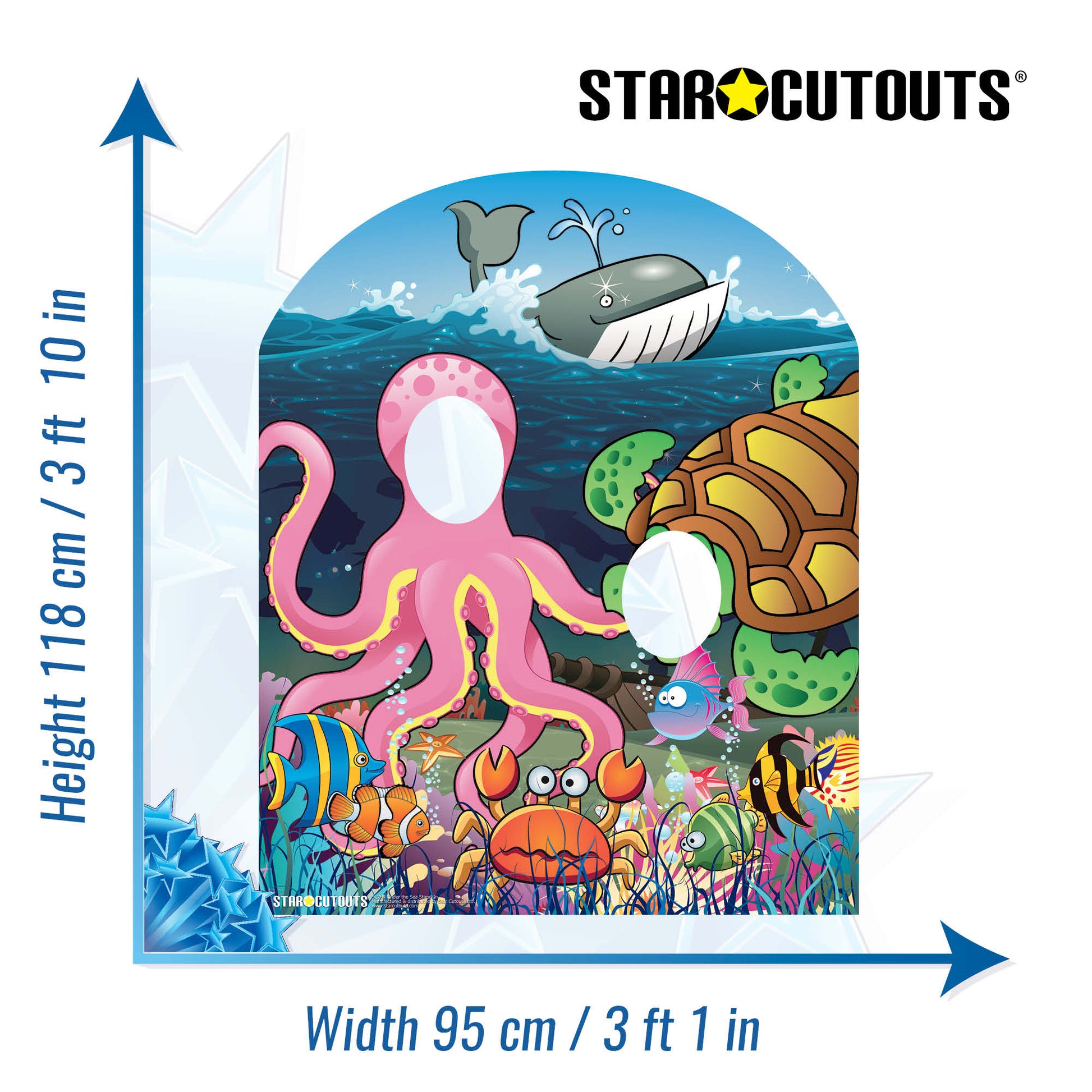 SC764 Under the Sea Stand In (Child) Cardboard Cut Out Height 118cm - mycardboardcutout