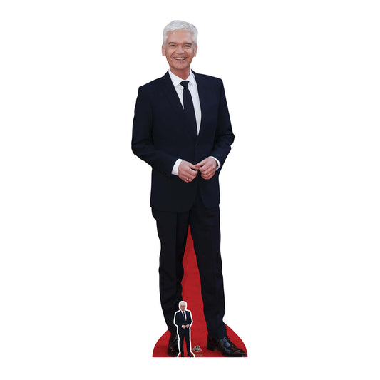 CS773 Philip Schofield Height 183cm Lifesize Cardboard Cut Out With Mini - mycardboardcutout