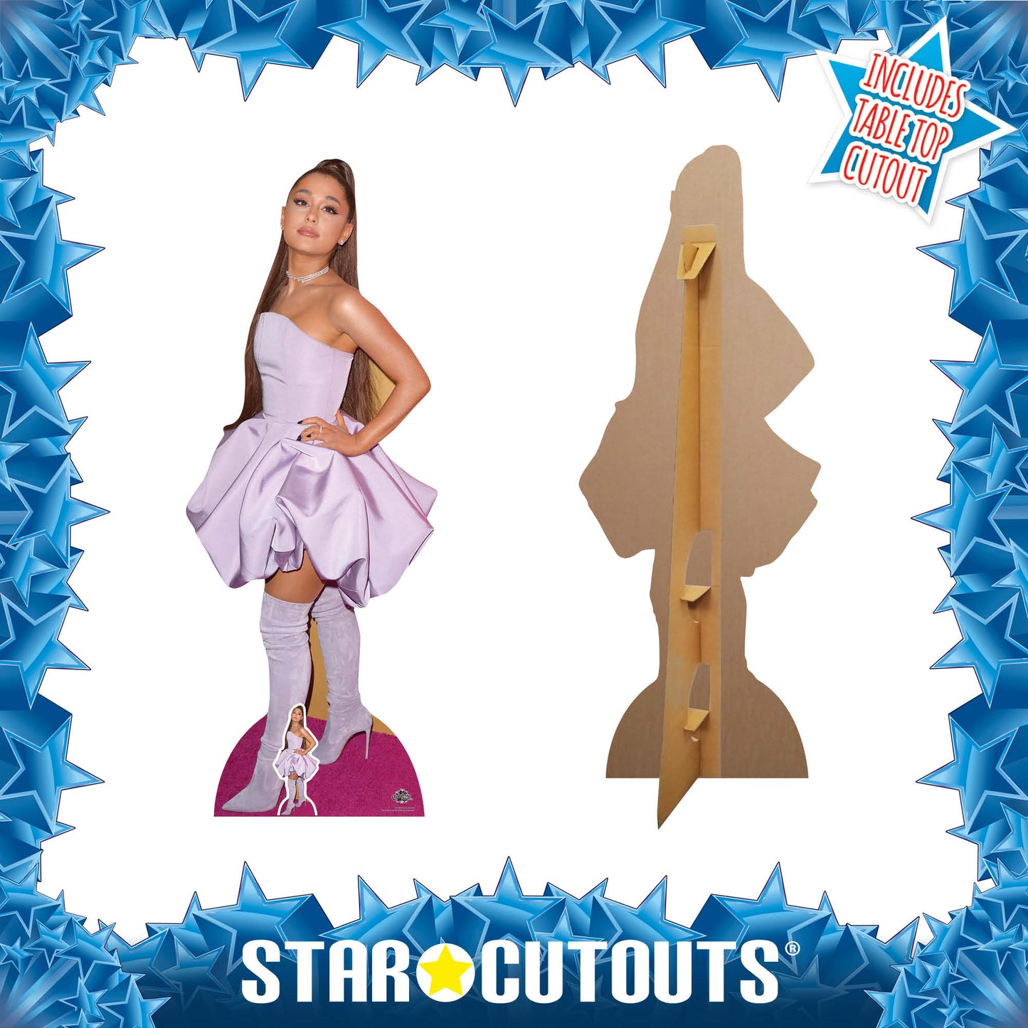 CS780 Ariana Grande American Singer Songwriter Height 163cm Lifesize Cardboard Cut Out With Mini - mycardboardcutout