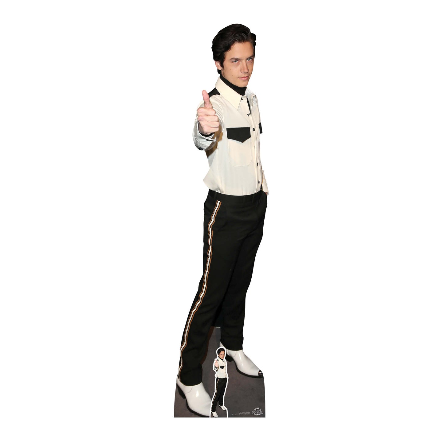 CS789 Cole Sprouse Height 184cm Lifesize Cardboard Cut Out With Mini - mycardboardcutout