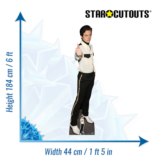 CS789 Cole Sprouse Height 184cm Lifesize Cardboard Cut Out With Mini - mycardboardcutout