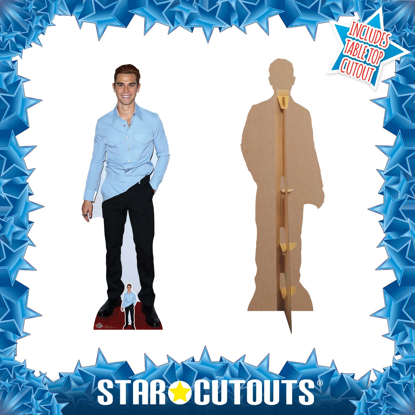 CS790 KJ Apa Height 178cm Lifesize Cardboard Cut Out With Mini - mycardboardcutout