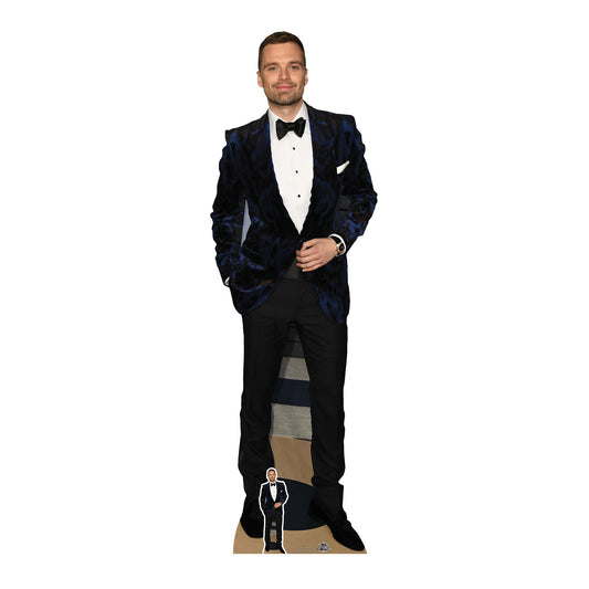CS803 Sebastian Stan Height 184cm Lifesize Cardboard Cut Out With Mini - mycardboardcutout