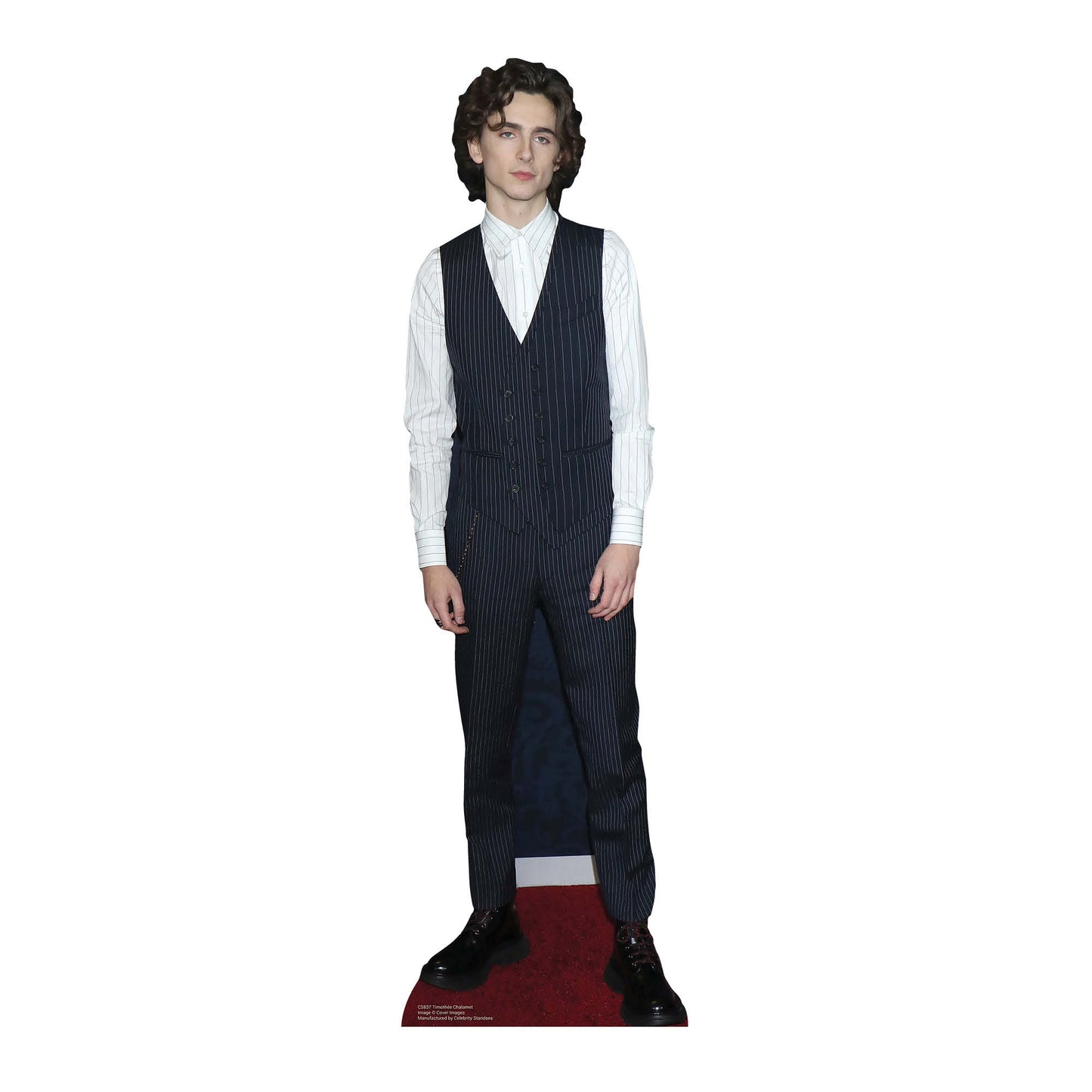 CS837 Timothee Chalamet King Star Mini Waistcoat Height 89cm Small Cardboard Cut Out - mycardboardcutout