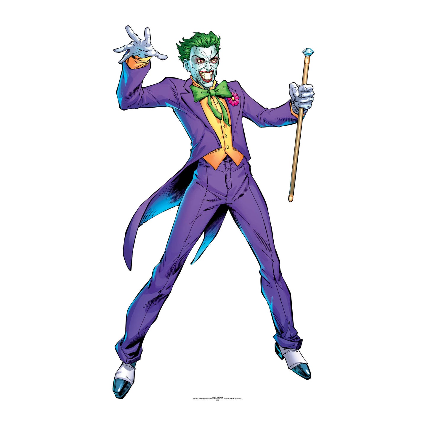SC847 The Joker (DC-Comics) Cardboard Cut Out Height 176cm - mycardboardcutout