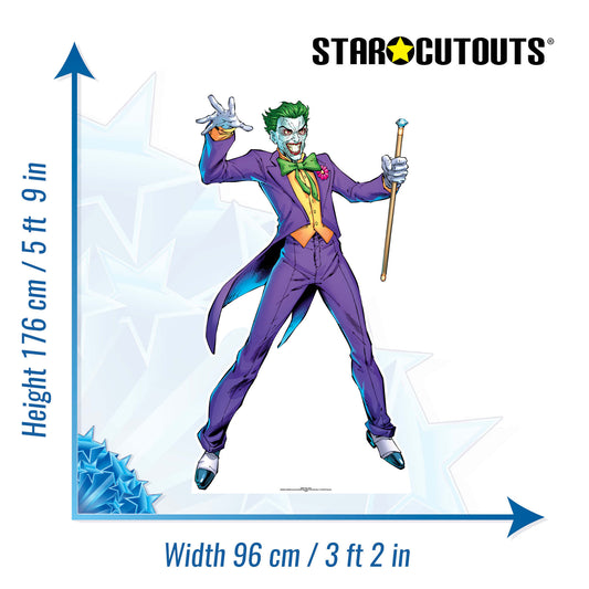 SC847 The Joker (DC-Comics) Cardboard Cut Out Height 176cm - mycardboardcutout