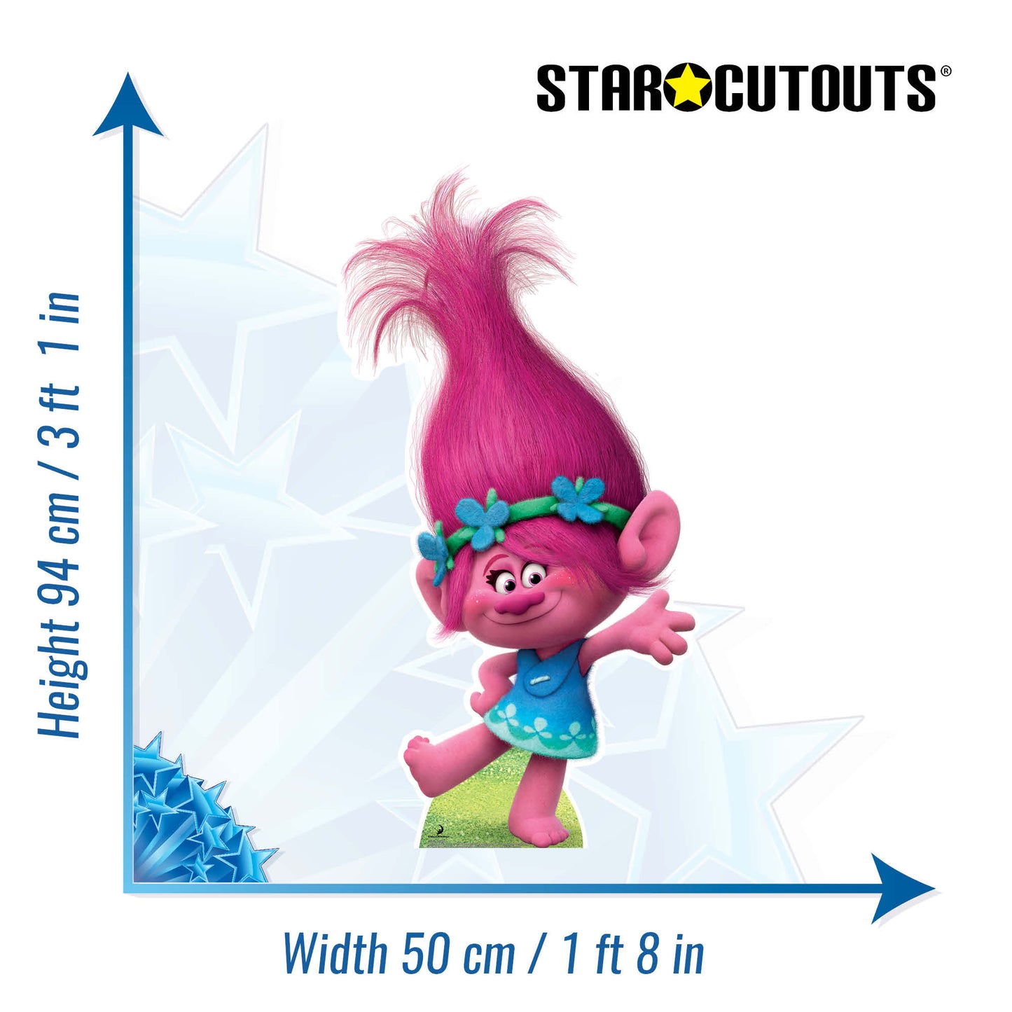 Princess Poppy Trolls Cardboard Cutout - mycardboardcutout