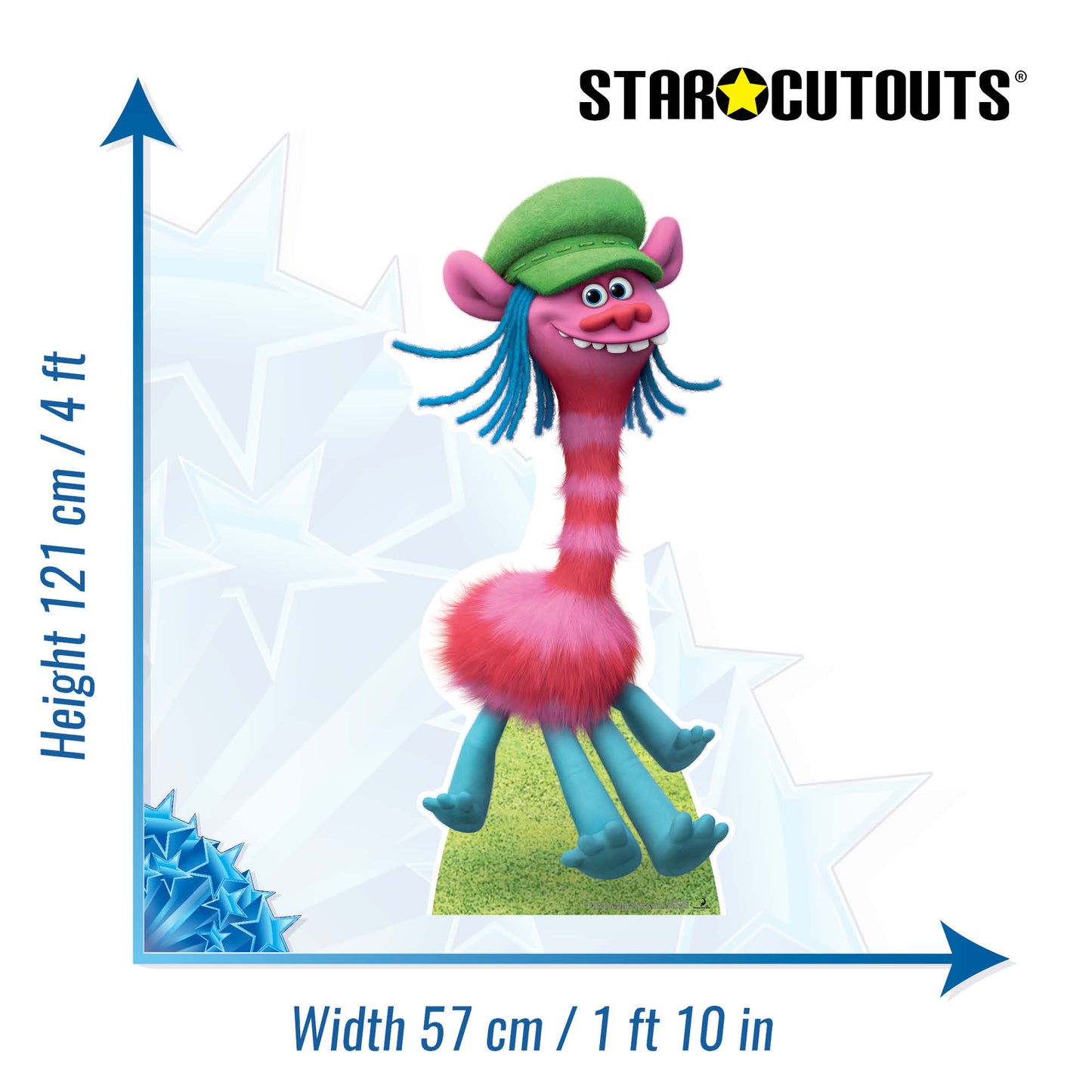 Goofy Grin Cooper Giraffe Like Troll Cardboard Cutout - mycardboardcutout