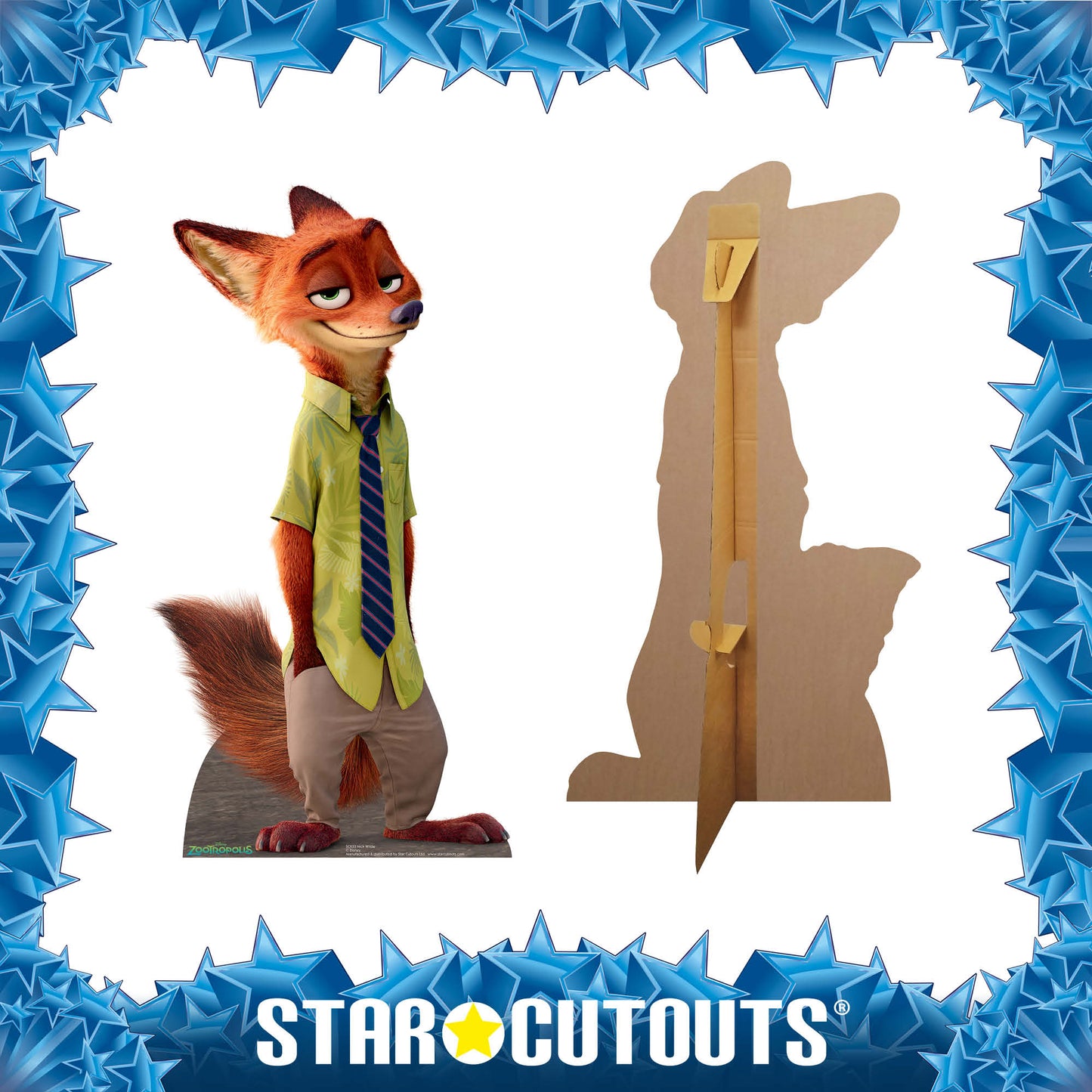 Nick Wilde Cardboard Cut Out Height 121cm