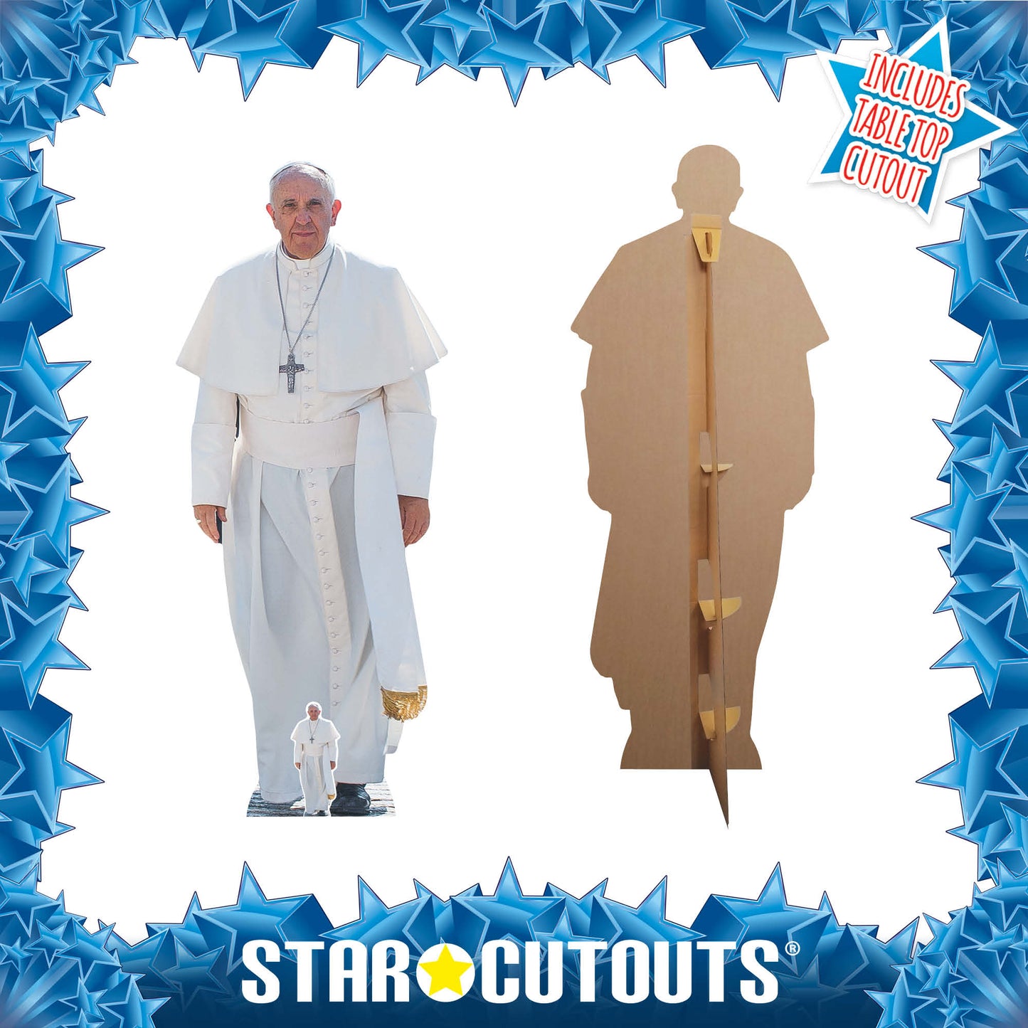 Pope Francis Cardboard Cut Out Height 176cm - mycardboardcutout
