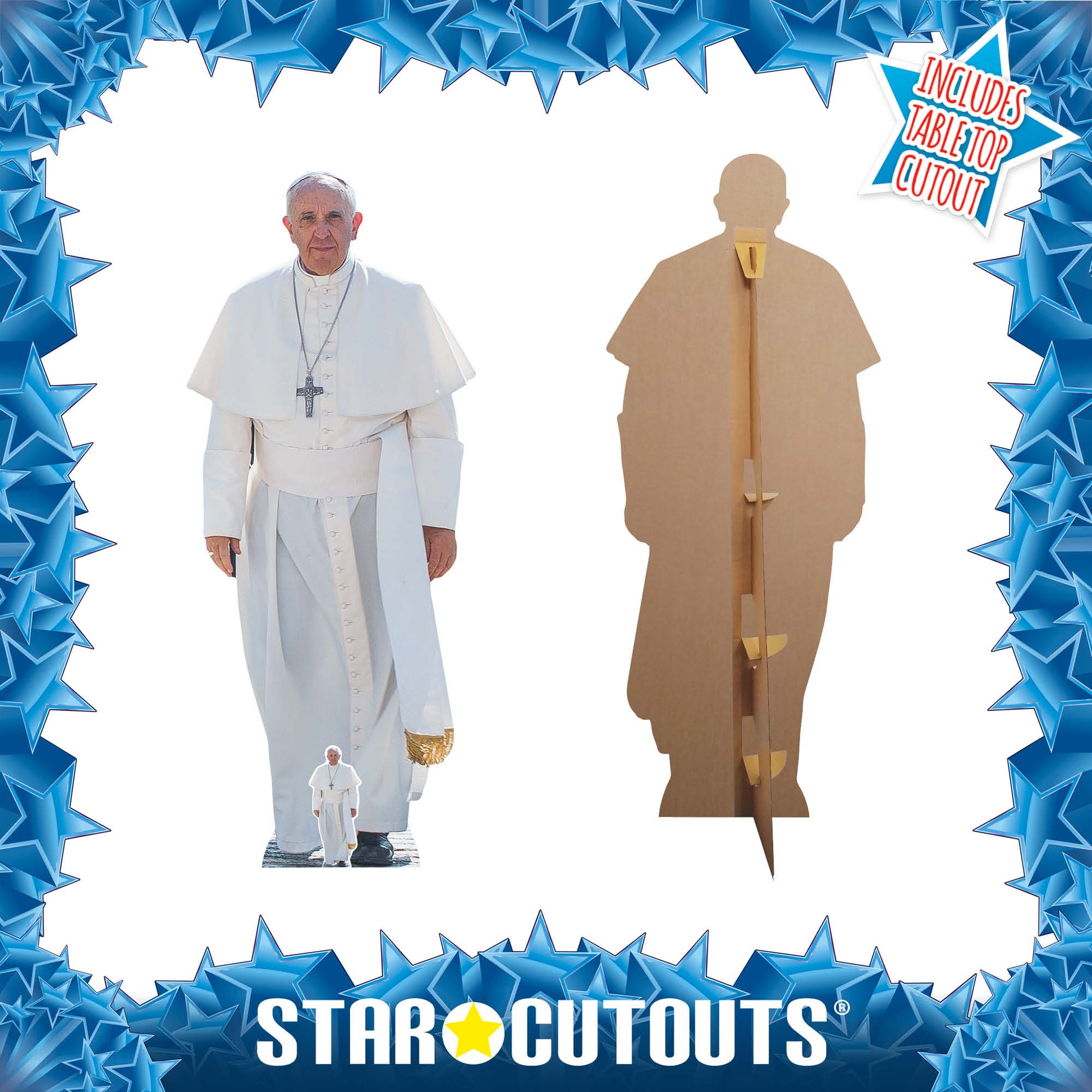 Pope Francis Cardboard Cut Out Height 176cm - mycardboardcutout